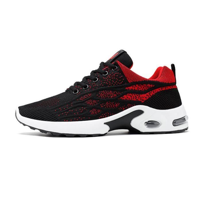 KIANII Mode hommes chaussures de sport fond épais coussin dair chaussures absorbant les chocs loisirs de plein air 39-44