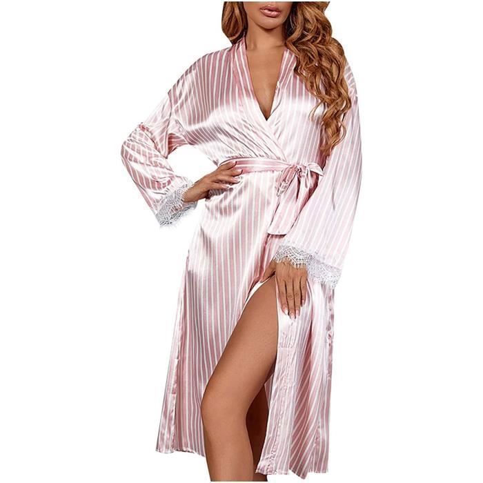Chemise De Nuit Femme Longue En Satin Glacé - Sans Manches, à Bretelles, Douce Et élégante - Pyjama Confortable