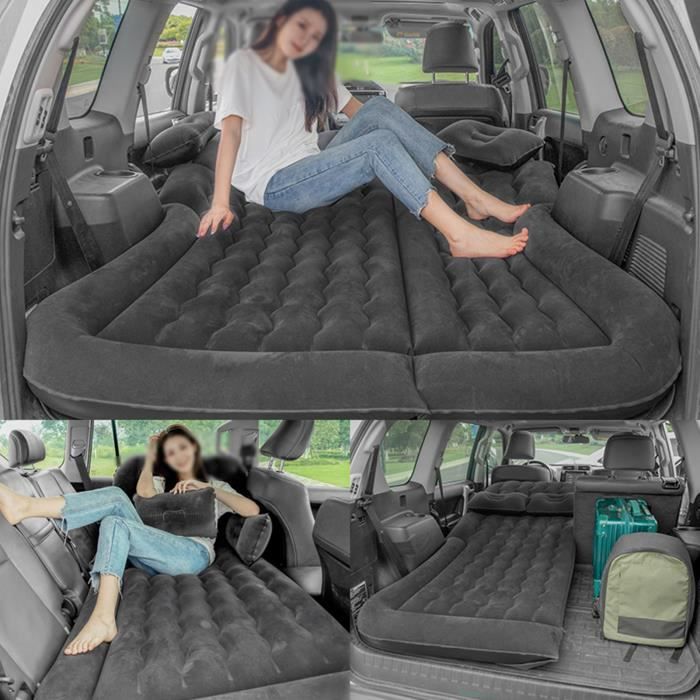 lit gonflable pour voiture suv voiture tout - terrain lit de voyage à double usage - omabeta - noir - flocage+pvc - 34×34×16mm