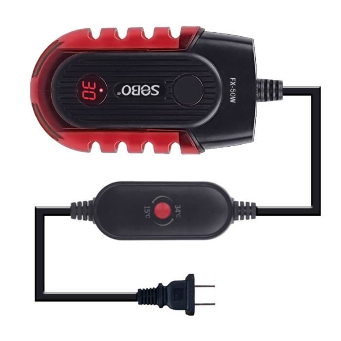 Comparer les prix de OMABETA Chauffage d'aquarium Chauffage rapide pour Aquarium, affichage numérique, prévention de la animalerie chauffage Effets 50W