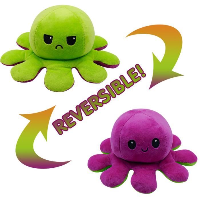 Peluche pieuvre verte Outlet