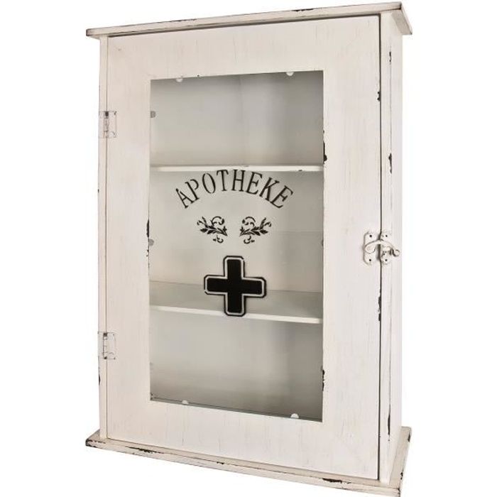 Armoire A Pharmacie Vital Blanc L43 X H62 X P17 Cm Achat