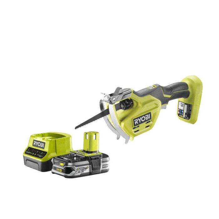 Pack RYOBI Elagueur à main 18V One+ RY18PSA 0 1 Batterie 2.5Ah 1 Chargeur rapide RC18120 125 - vue 3