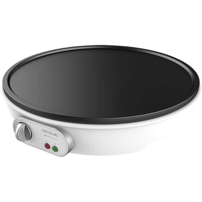Ufesa Crêpière Dolcevita 1000W, Plaque Antiadhésive De 30 Cm, Contrôle De Température Réglable, Voyant Avec Thermostat, Sécurité Thermique, Pieds Antidérapants, Accessoires Inclus