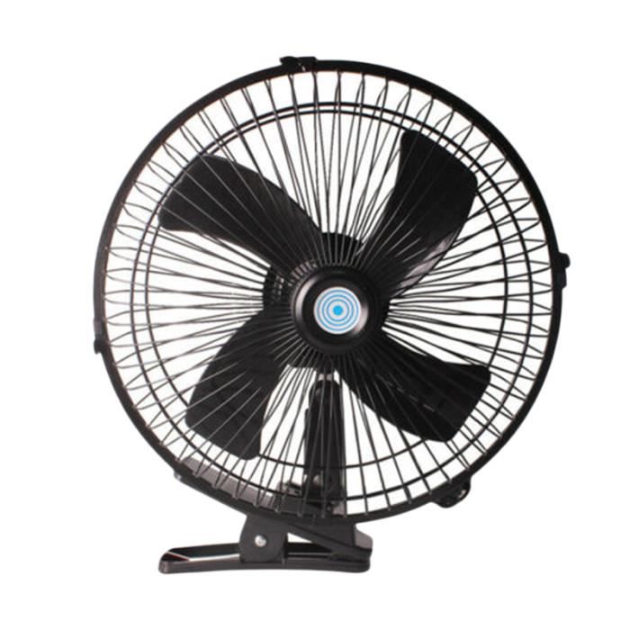 Ventilateur électrique 12V 80W Pour Voiture - ABS Et Acier - 12 Pouces