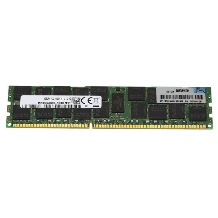 Mémoire Ram Ddr3 16 Go 1600 Mhz Ecc Reg Serveur Ram Memoria 240 Broches Pc3L-12800R pour Intel Amd Desktop Ram Memoria