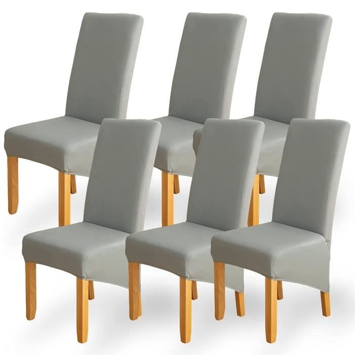 Housses De Chaise Avec Accoudoirs - Lot De 2, En Velours Extensible, Couleur Marron Foncé - Pour Salle à Manger, Cuisine