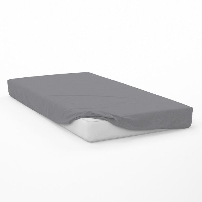 Drap housse en coton 57 fils 60x120 cm BEBE gris par Soleil dOcre Drap housse en coton 57 fils 60x120 cm BEBE gris par Soleil dOcre