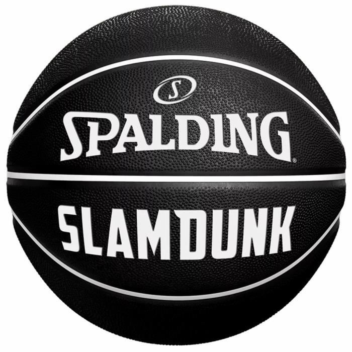 Ballon Spalding Slam Dunk Rubber - noir/blanc - Taille 7