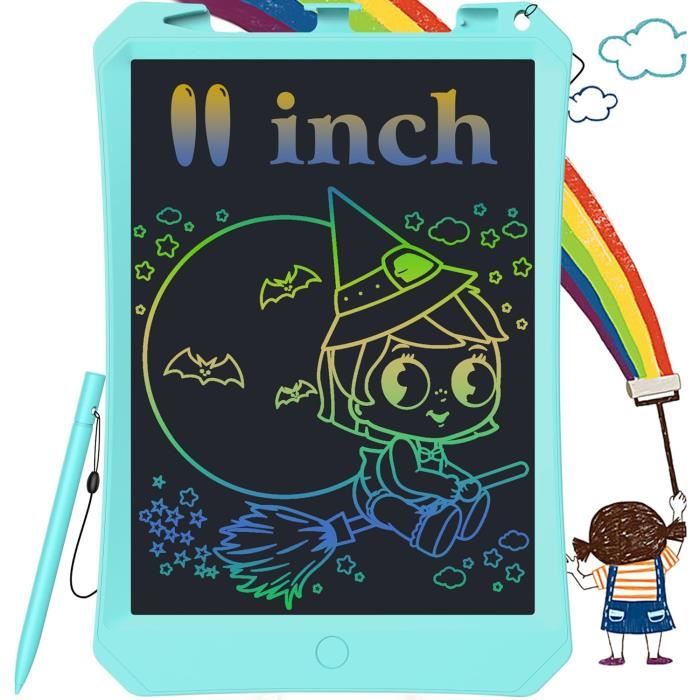 GIGART Tablette Dessin Enfant 15 Pouces LCD Colorée - Cadeau Éducatif Vert