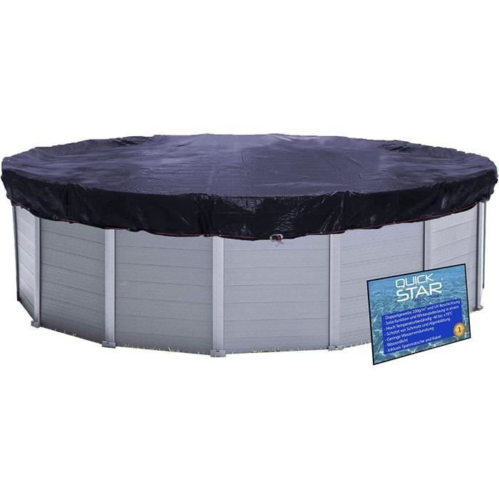 Coussin D'Hiver Pour Piscine 400 Cm Diamètre - PVC Renforcé, Résistant Au Chlore & UV, Avec Corde Et Kit Réparation