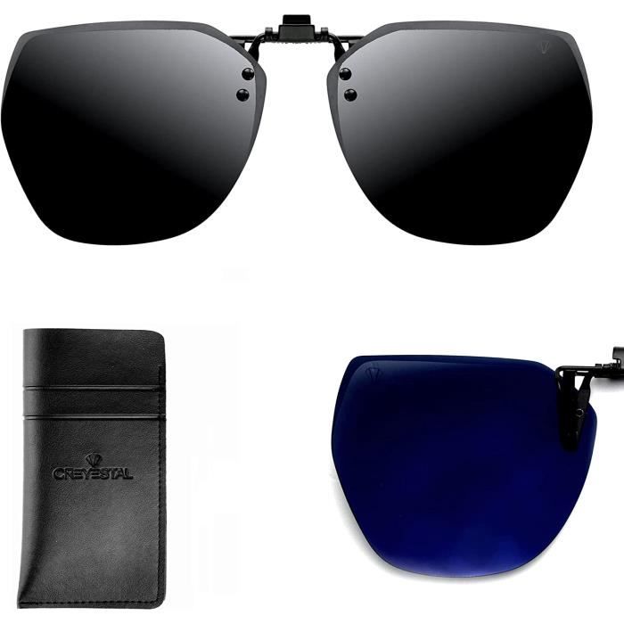 2 Clips Solaires Polarisés Quesuc - Relevables, Ultra Légers, Pour Lunettes De Vue, Protection UV400 - 7