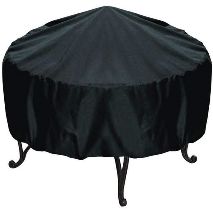 Housse De Protection Pour Braséro Enterré 130 Cm - Tissu Oxford Imperméable, Sangles De Fixation