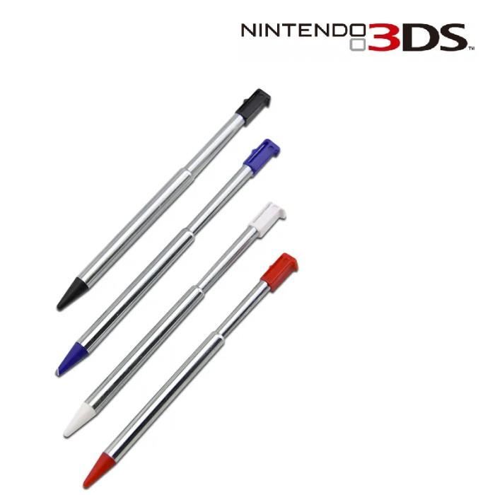 4 Stylets métal rétractable pour Nintendo 3DS - Straße Game ®