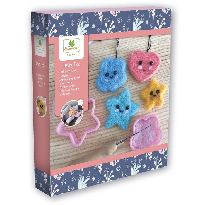 Lovely Box SYCOMORE Laine cardée Kawaii Dès