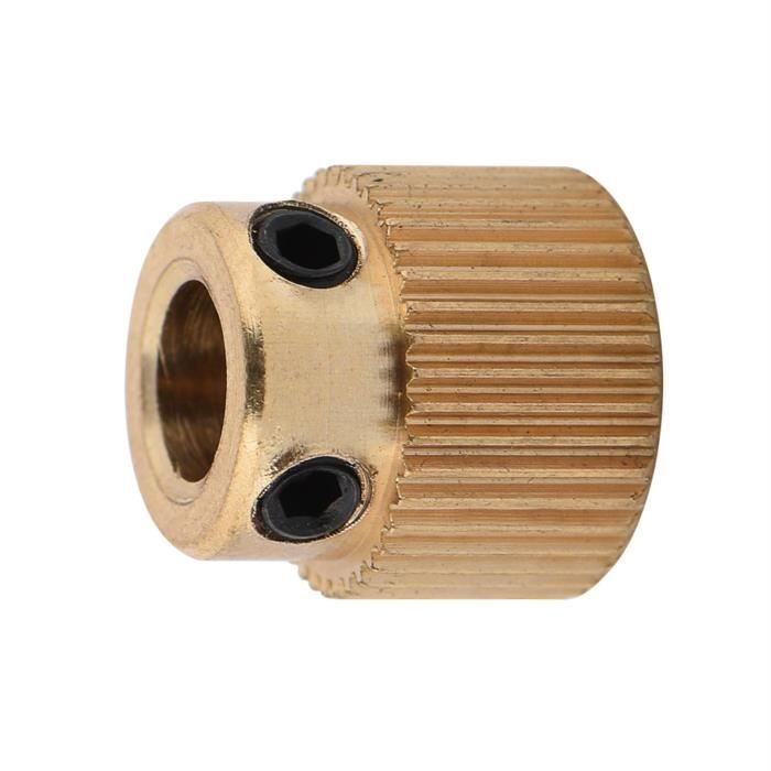 Roue D'Extrudeuse Imprimante 3D - Laiton, 40 Dents, Compatible CR-10, Ender 3