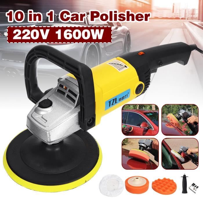 Kit De 220v 1600w Lustreuse Polisseuse Electrique 3000 R Min 6 Vitesse Variable Achat Vente Lustreuse Polisheuse 220v 1600w Polisseuse Voiture Cdiscount