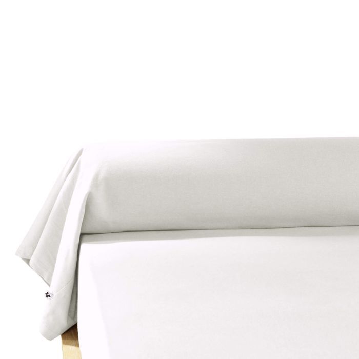 Taie De Traversin Flanelle Coton 43x185 Cm - Coloris Ficelle, HEDDA, Certifié OEKO-TEX, 170 G/m²