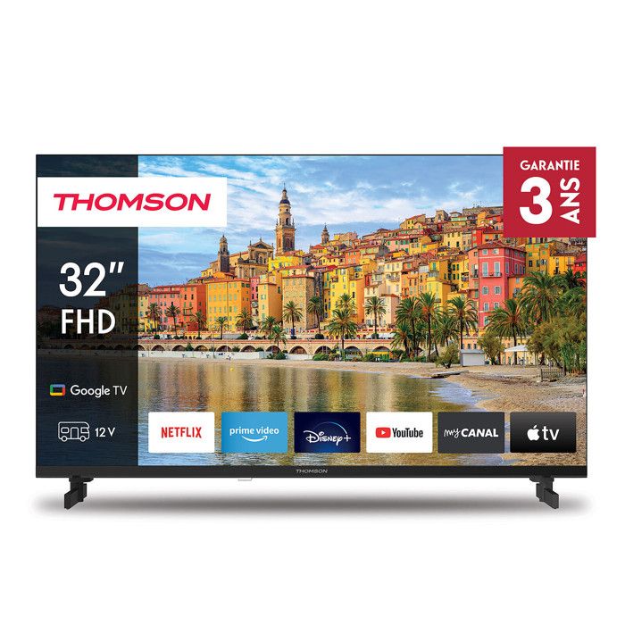 TV LED Thomson 32FG2S14C 32 81 cm Google TV Full HD 12V - vue 2