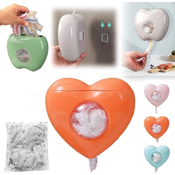 Boîte De Rangement Jetable Pour Couvertures Alimentaires | 100 Sachets Couvertures Alimentaires | Récipient Sacs Conservation Frais Mural Réutilisable