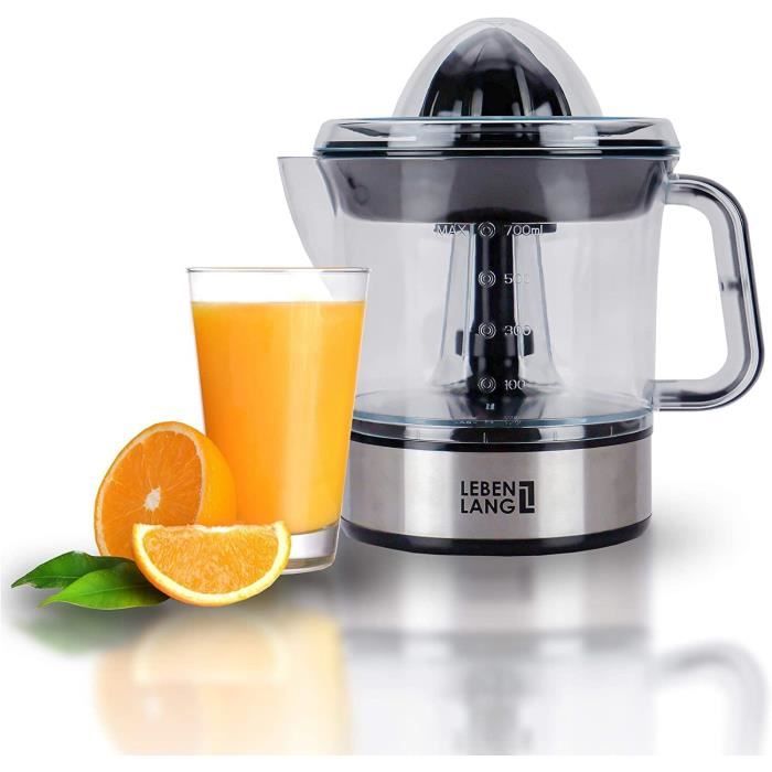 Presse-Agrumes Électrique Arthur Martin 40W - 700ml - 2 Cônes & Bec Verseur - Noir