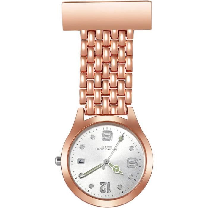 Montre Analogique Quartz Femme AVTREK - Cadran Lumineux, étanche 30m, Mouvement Japonais, Bracelet Silicone - Pour Médecins, Infirmières