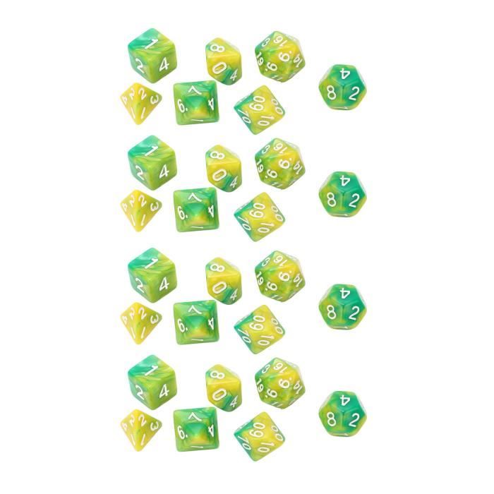 Fafeicy Dés De Table Jeu De Dés Polyédriques 10 Pièces Gravure Fine Dés De Jeu Portable Pour Jeu