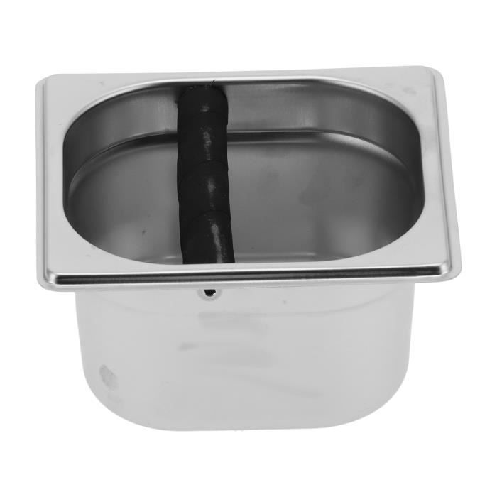 Récipient à marc de café, inox, 500g, couleur argent - De'Longhi