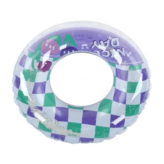 Anneau De Natation Gonflable Adulte, Bouée De Natation De Rond, Bague De Natation en PVC, Pneus De Natation pour Adultes Accessoires De Flottants pour Fête De Piscine D'Été (Bleu