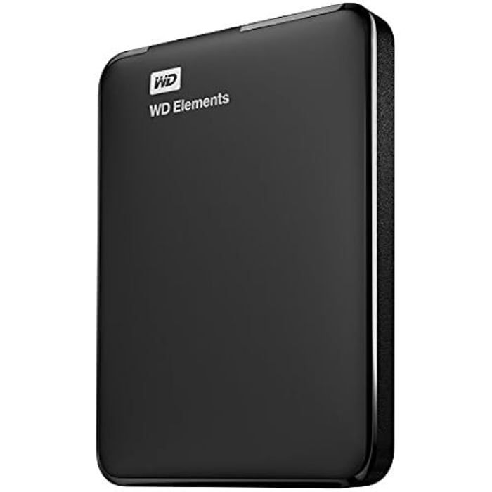Disque dur externe – WESTERN DIGITAL – WD 1To – USB 3.0 – 25 pouces – Portable Noir