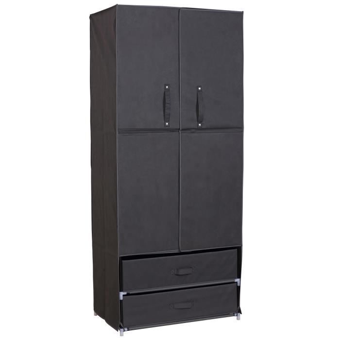 Woltu Armoire De Rangement En Tissu Penderie De Chambre Avec Porte