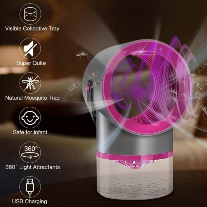 Nornward Piège À Moustiques Électrique D'Intérieur, Lampe Usb Anti