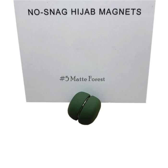 8 Paires D'Épingles Magnétiques Pour Hijab - Couleurs Assorties - Fixation Discrète
