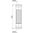 Raccord d'évacuation souple PVC Jardibric - Manchette flexible à joint F/F - Diamètre 40 mm-1
