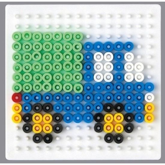 Lot De 4 Plaques à Perles 5 Mm – 14x14 Cm – Emboîtables, Transparentes – DIY Perles