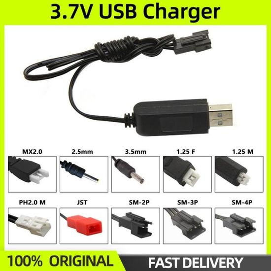 Chargeur Usb Pour Batterie Lipo 3.7v 1S à 2pin Jst 2.54mm - | - Vente Arduino, Raspberry Pi, ESP32 Et Outils En Tunisie