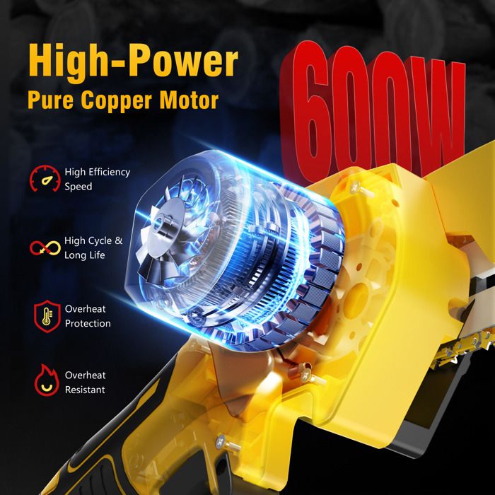 JOVANT Cordons De Tronçonneuse à Batterie, Tronçonneuse à