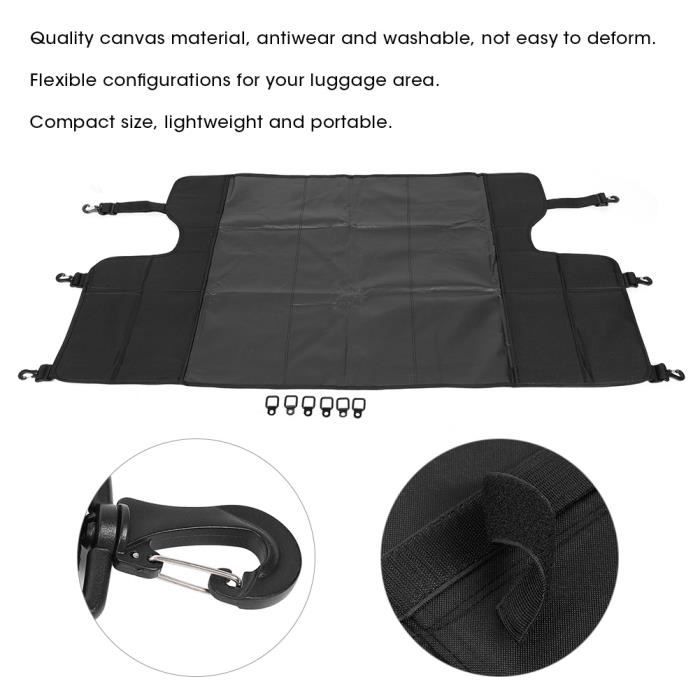 Rideau De Protection Pour Coffre Jeep Wrangler JK/JKU 2007-2017 - Cache-Bagages Arrière Nylon