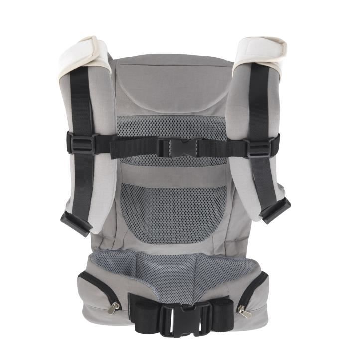 AUBERT CONCEPT Porte-bébé souple ventral ou dorsal gris - De la