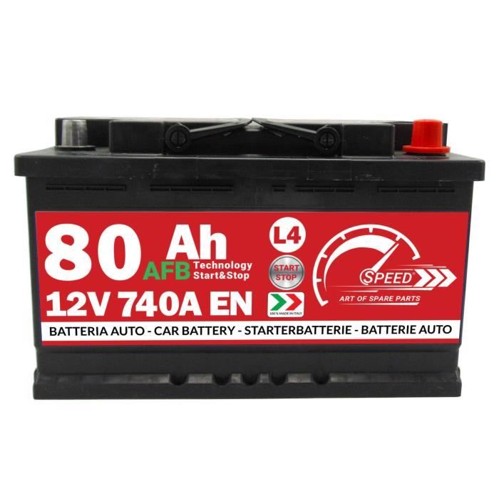 Batterie Auto Speed L4 80Ah 740A 12V AFB Start & Stop = Exide