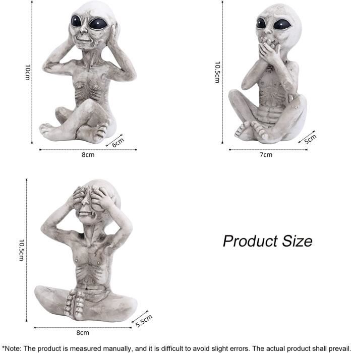 Figurine Extraterrestre En Résine, Alien En Résine, Décoration Résine