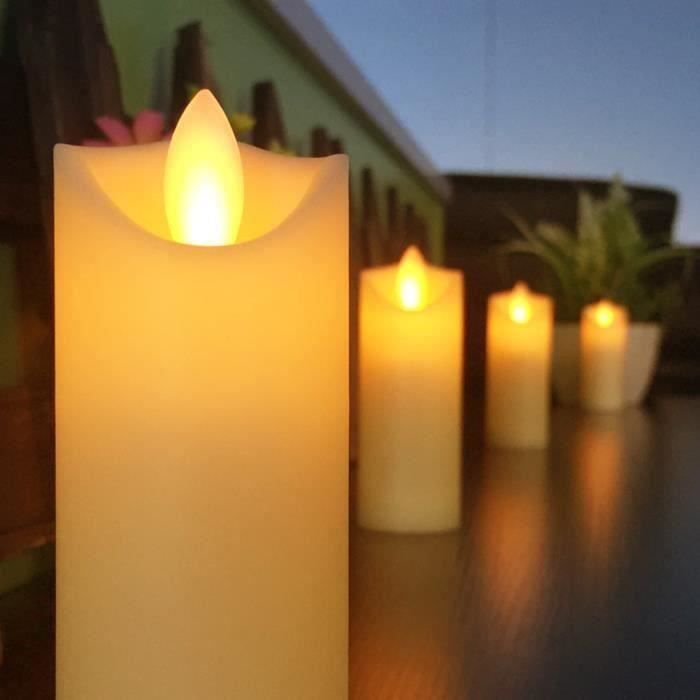 Bougie,3 pièces noir Led bougies avec flamme vacillante,sans flamme à piles  Halloween Grave décor - Type yellow flicker light - Cdiscount Maison