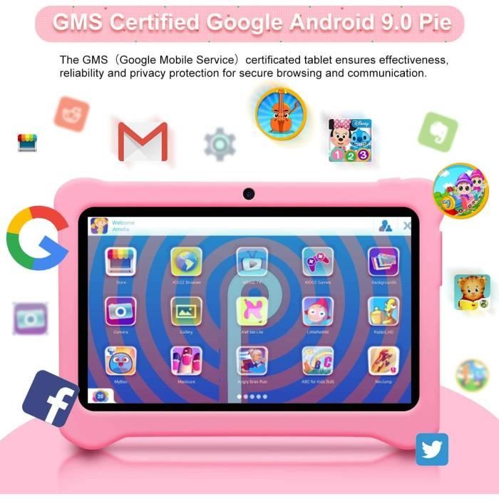 King Touch TABLETTE ENFANT - ANDROID - 7.0 - RAM: 1GB - ROM: 8 GB -  Battery: 3000mAh - Prix pas cher