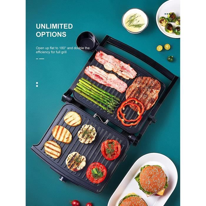 Deik Contact Grill, Grill de Table électrique pour plaques de grill