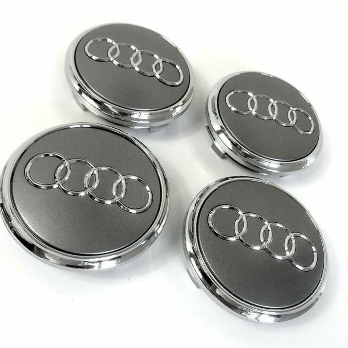 Cache-moyeu (centre De Roue) Noir 135mm Pour Audi A1 à A8, TT - Référence 4F0601165N - Neuf D'origine