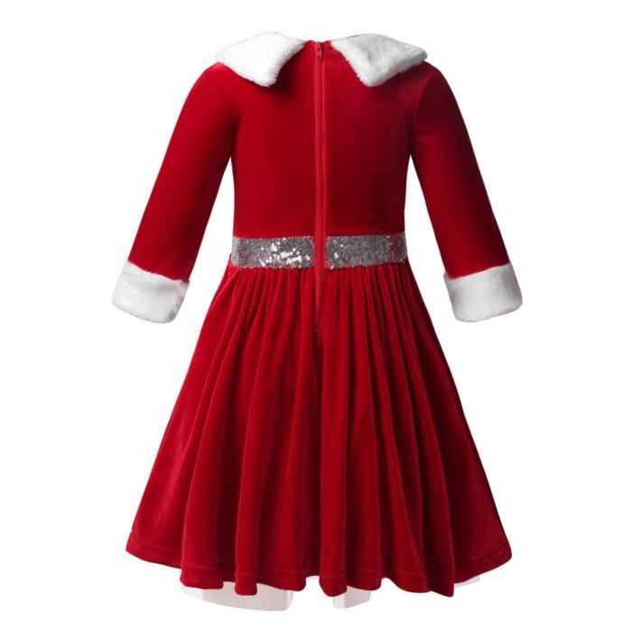 Yavion Costume Noël Bebe Deguisement Fille 8 Ans Tenue Moto Cross Enfant  Robe+Mere+Fille DéGuisement Enfant Fille Deguisement