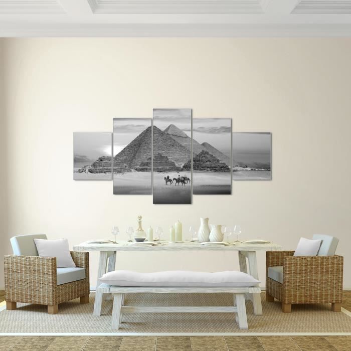 Tableau Toile Égypte Antique - Pyramides - 30x45 Cm - Neuf