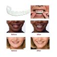 Dentier Sourire Fausse Dents Facette Dentaire Couvre Dents Artificielles 2 Haut Et 2 Bas Réutilisable Prothèses Dentaires Facettes-2
