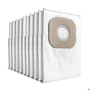 Lot De 10 Sacs D'aspirateur Pour Kärcher NT 361 Eco - Compatible Aussi Avec Swirl, VAC 130, Etc.