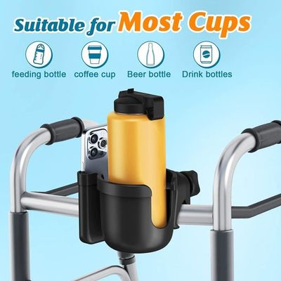 Porte-gobelets Rotatif 360° - Lot De 4 Supports Universels Pour Poussette, Vélo, Fauteuil Roulant Ou Scooter